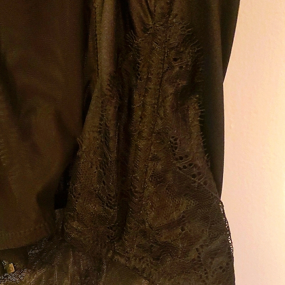 💞 Victoria's Secret Black Bustier/Corset w/ Lace 36C - Picture 5 of 11